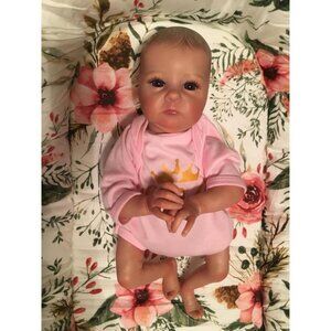 🆕16inch Soft Cloth Body Newborn Baby Doll Poseable Limbs Sleeping Doll EllaGirl